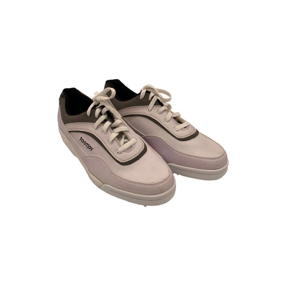 FOOTJOY Mens White And Grey Golf Spike Shoes US 13 #45377